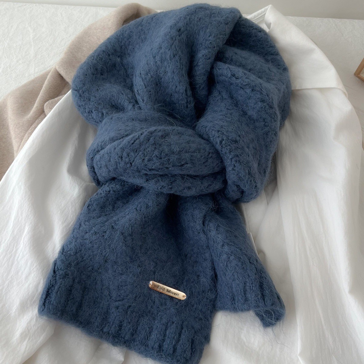 高品質ウールスカーフ、レディース・メンズ、冬の新作、ウール混 - Wool Scarf Men のレビューと価格
