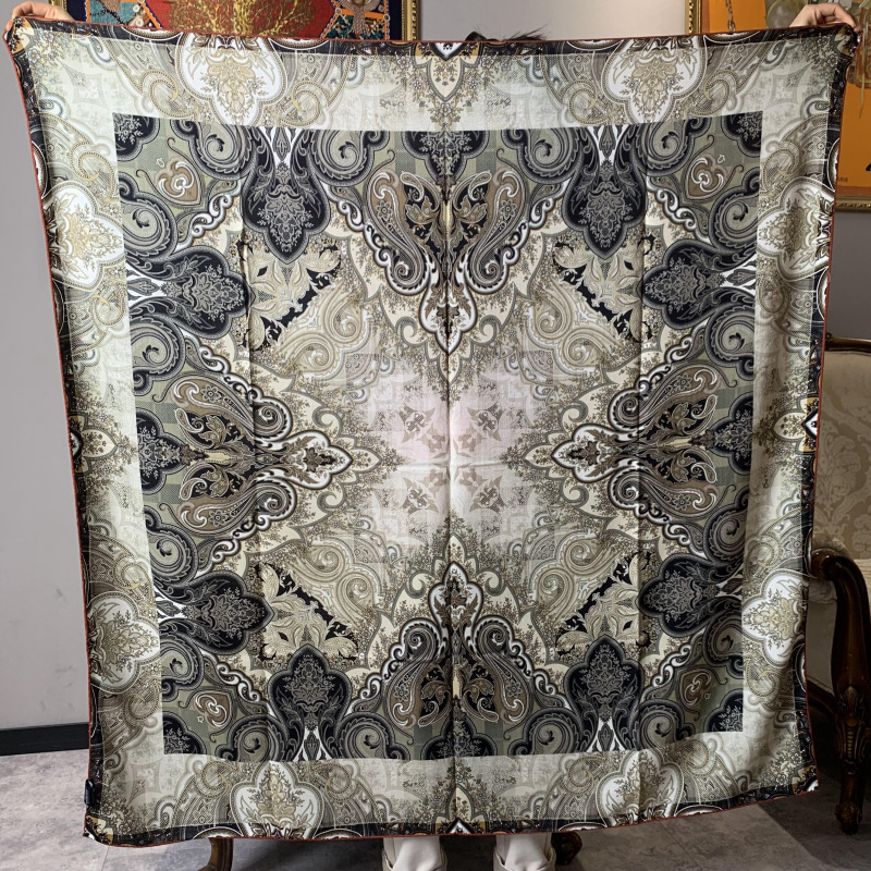 新作ラグジュアリー 30%シルク 70%ウール スカーフ 1 - Shawl Wrap Winter のレビューと価格