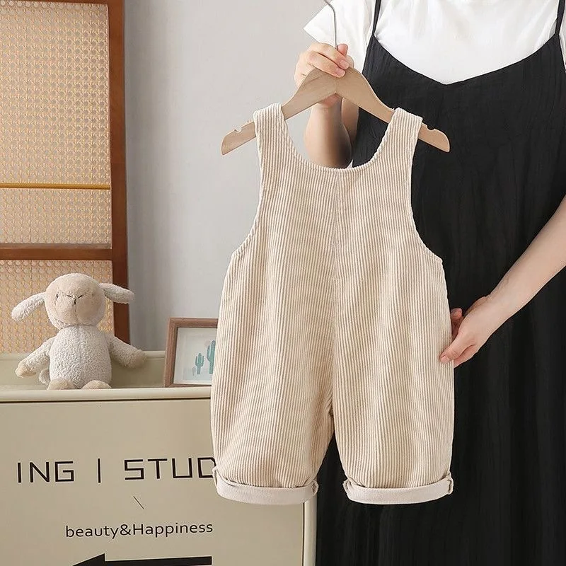 1～4歳向け、秋のベビー用サスペンダー付きパンツ。可愛らしい - Corduroy Pant Warm のレビューと価格